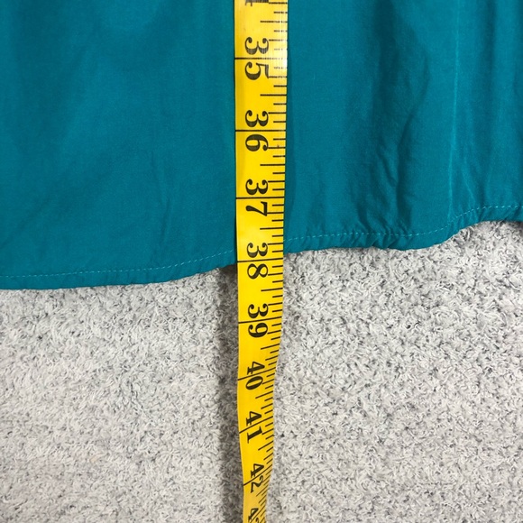 Old Navy Turquoise Sleeveless Dress Size XL Ruffle Details Flowy Lightweight - Picture 13 of 13